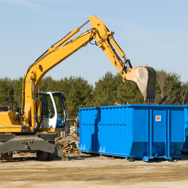 what size residential dumpster rentals are available in Glenburn Maine